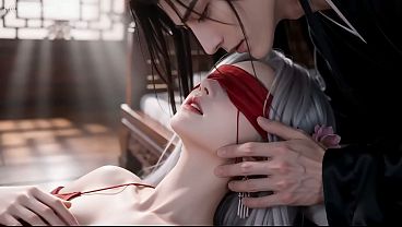 A chinese classical beauty with skin as white as snow d