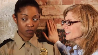 A Sexy Black Girl Is Caught And Disciplined By Two