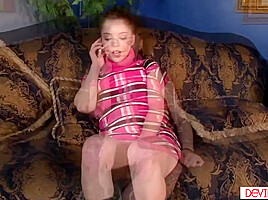Babysitter Fucked By Boss After Getting Caught Phone