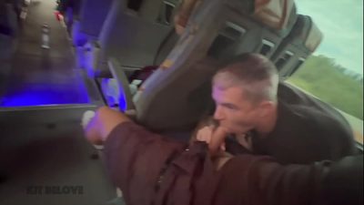Blowjob From A Stranger On The Bus And A Huge Cumshot
