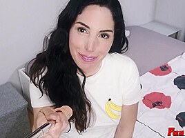 Brunette Hottie Fucks The Selfie Stick Funmovies