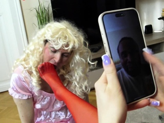 Cuckold sissy interracial foot humiliation