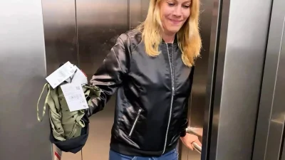 Cute Blonde Bitch Remote Controlled In Public