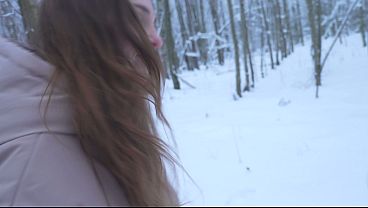 During A Lovely Walk In The Winter Forest My Pussy