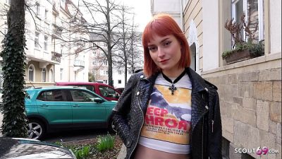 German Scout Small Tits Dirty Red Hair Girl Pickup