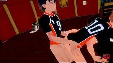 Haikyuu Yaoi Kageyama Fucks Hinata In A Table Japanese