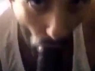 Indian Amateur Sucks A Big Black Cock