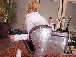 Kate Brixton In A Tattooed Fuck By The Principal