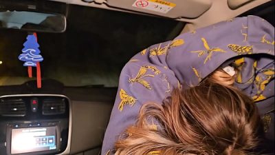 Keilabassi’s nymphomaniac and Steffcrime can’t hold back and suck her off inside the car.