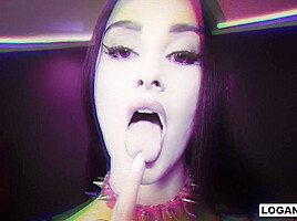Logan Xander And Violet Voss Slender Goth Angel Lets