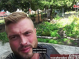 Public Pov Date With German Tattoo Blonde Outdoor Fuck
