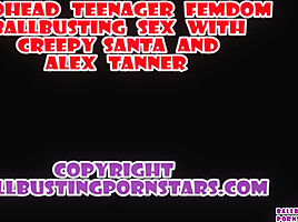 Redhead teenager 18+ Fendom Ballbusting Sex With Creepy Santa – Alex Tanner