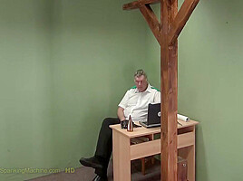 Renata2 spanking machine bare back whipping