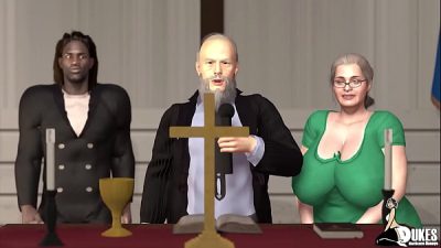 Sexy Pro Wrestler And Old Church Ladies Get Fucked