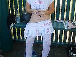 Shelley The Cum Slut Whore Superslut Costume