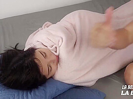 Stepbrother Cumshot On My Feet And I Suck His Amateur