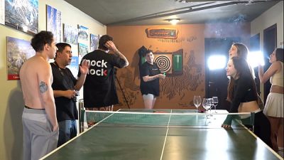Strip Pong Stream With Argentinian Pornstars Gets Hot