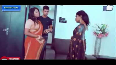 Three Women Enjoy With A Boy