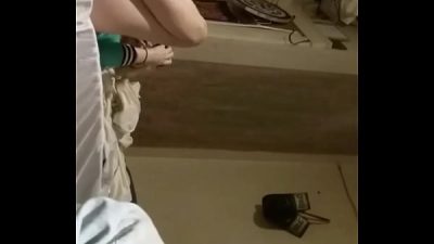 Voyeuristic Blonde Teen Step Sister Flashes Pussy