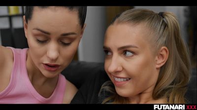 A Sexy Blond Uses Her Fat Throbbing Cock To Console