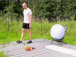 Aleks sam big booty workout threesome at
