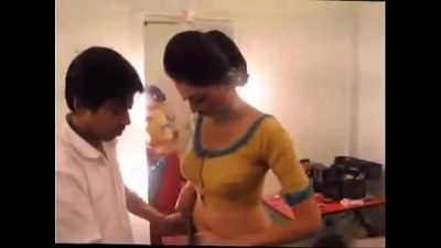 Bangladeshi boy looking something inside