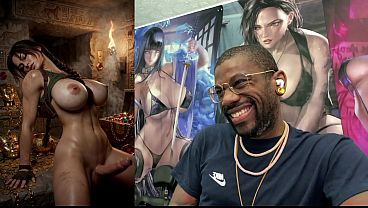 Big Breast Transgender Lara Croft Acting Sexy Trans