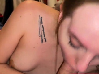 Big Cock Blowjob By A Hot Teen Brunette