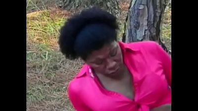Black Shemale Whore With Long Dong Rides Slender Cock