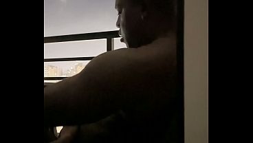 Blowjob On The Hotel Balcony With My Roommate Amateur