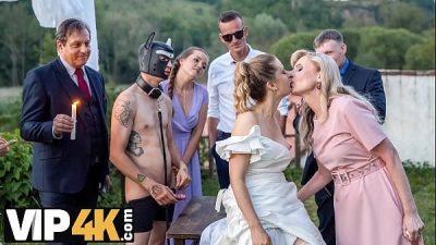Bride4k Sexy Bride With Natural Tits Is Having A Kinky