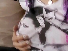 Brunette With Glasses Gets Fucked And Suck Cock