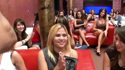Busty Babe Sucking On A Stripper Cock At Bachelorette