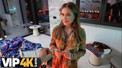 DEBT4k. Sexy witch Una Fairy sucks big collector’s dick