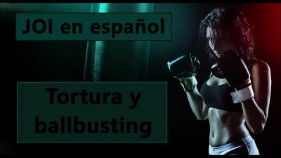 Destruyendo tus partes audio joi con ballbusting y