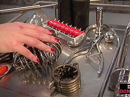 Dominatrix Inserts Objects On Incels Ass