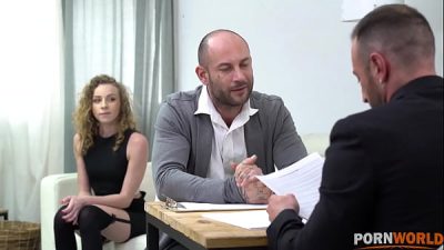 French Slut Gets Double Penetrated To Impress Business