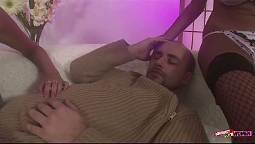 Guys Dreams Of Two Hot Brunette Big Titted Chicks