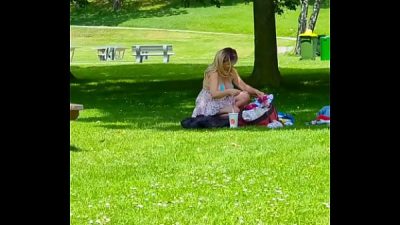 In Public Exhibitionist Milf Caught On Cam Huge Tits