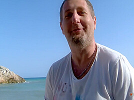 Is Cheating On Her Boyfriend On The Beach 12 Min Horny