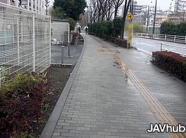 Kanako Rides A Stranger On A Nice Weather Like A Slut