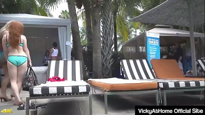 Lesbian Bikini Divas Vicky Vette And Penny Pax Eating