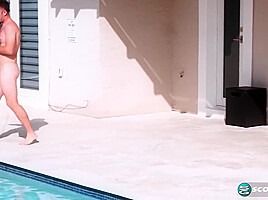 Marina Morris In Sucking And Fucking By The Pool