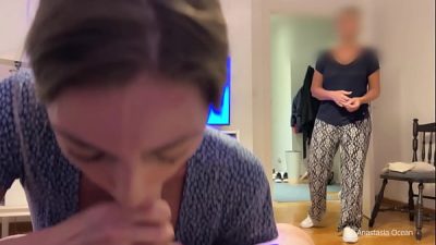 My Stepmother Came To Home When I Wasgiving A Blowjob