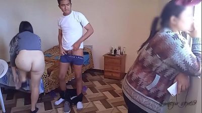 My wife’s cuckold buys a house part 2: while my wife calls on the phone I put my cock in her friend, while we enjoy it, she is distracted.