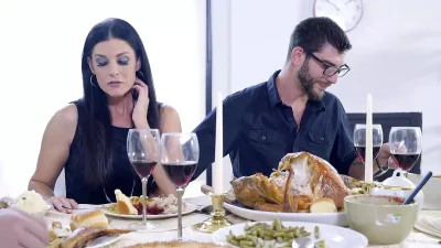 NP Thanksgiving: Were Thankful for Stepmom Titties & Moist Pussies