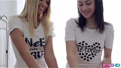 Pair Of Masseuses Enjoy Clients Cock