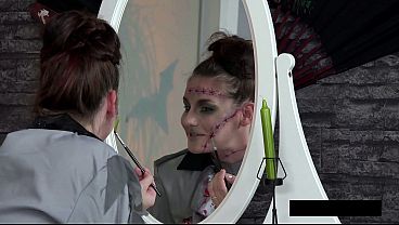Pissy Halloween With Jenifer Jane And Amanda Hill