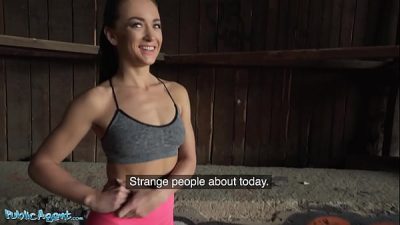 Public Agent Pov Reality Outdoors As Guy Stops Jogger
