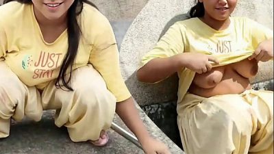 Romance On Roof With Young Married Bhabhi Desi Outdoor